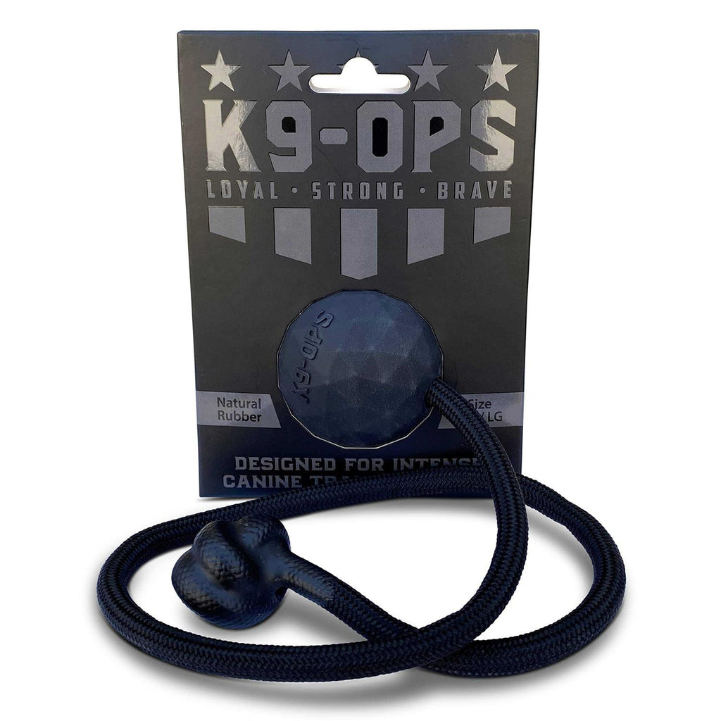 Solid Rubber Dog Ball on a Rope Tug Toy R568