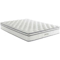 Quilted Full Size Pillow Top Innerspring Mattress in White T39896