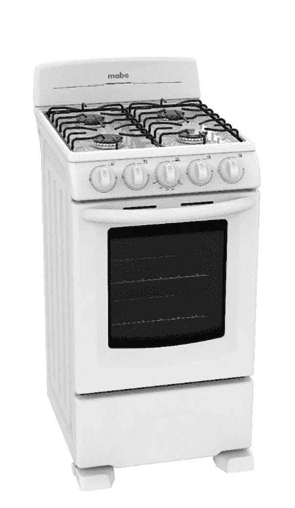 Gas 20” Range White 4 Cooking Zones F557
