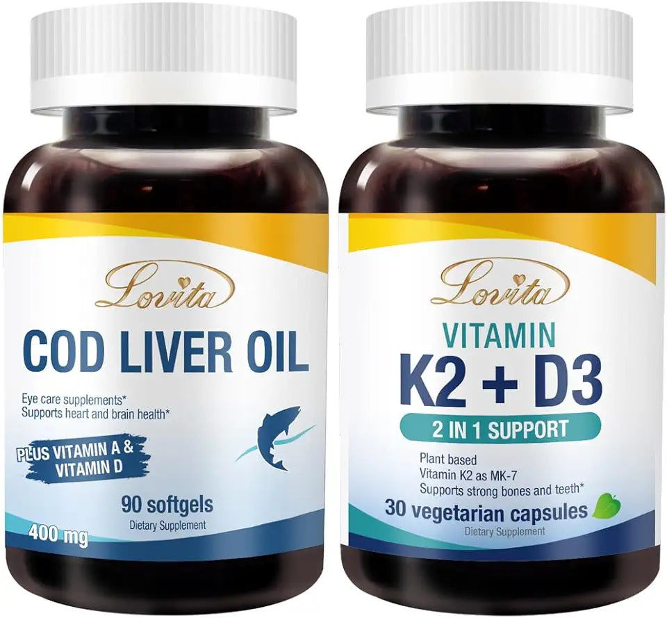 Cod Liver Oil & K2 D3 Dietary Supplement G3923
