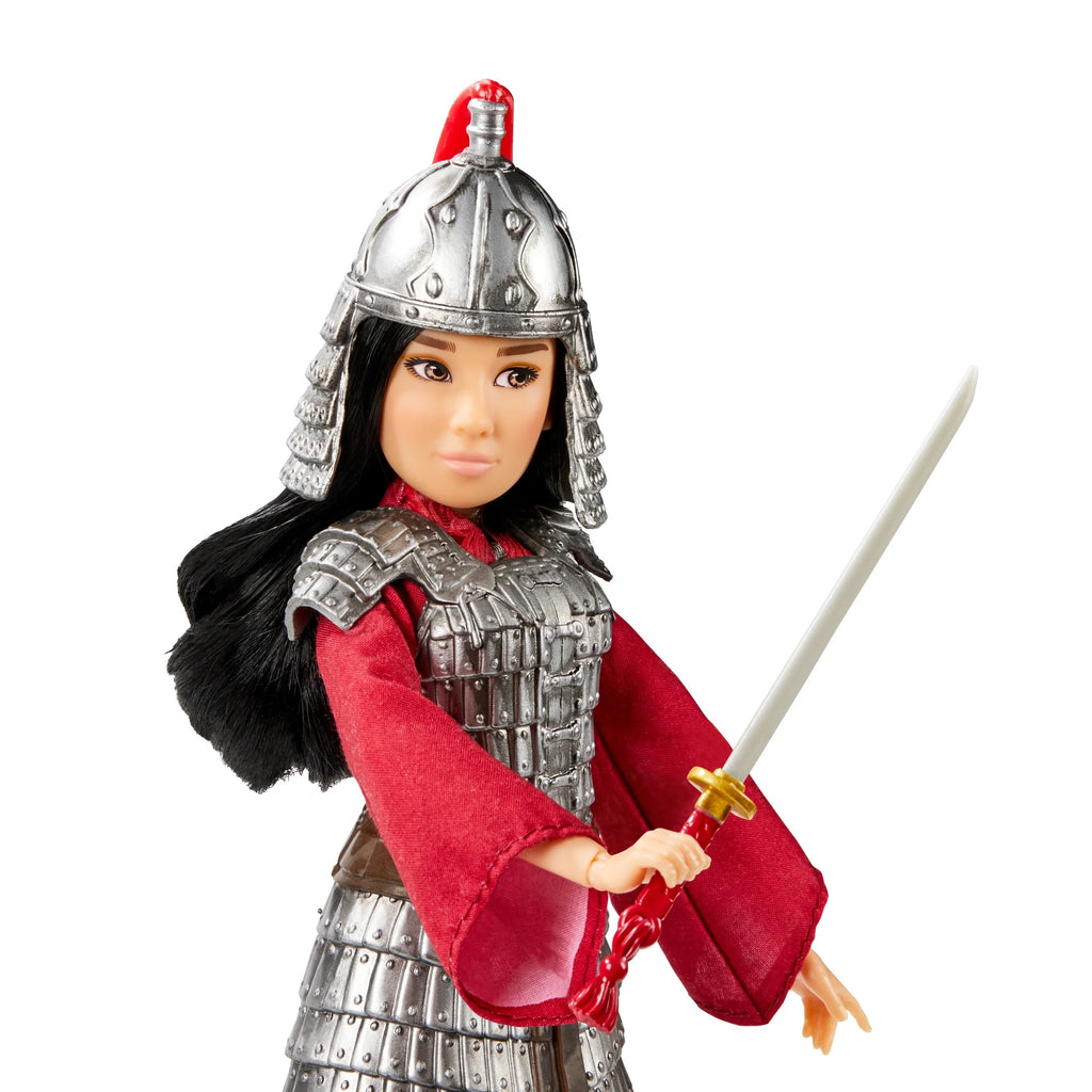 Mulan And Xianniang Dolls With Helmet, Armor, And Sword O414730