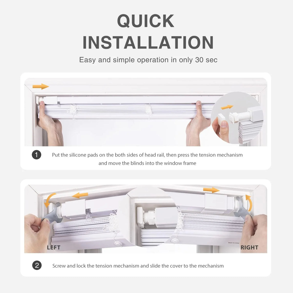 1" Vinyl Horizontal Mini Blinds 36" W x 64" H White Q5009