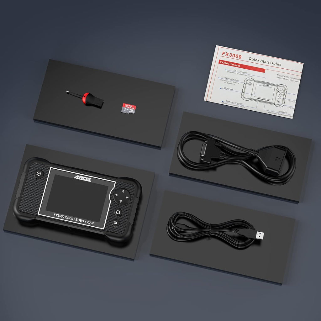 OBDII Scanner Diagnostic Scan Tool with Oil EPB SAS ABS BMS Reset X35014