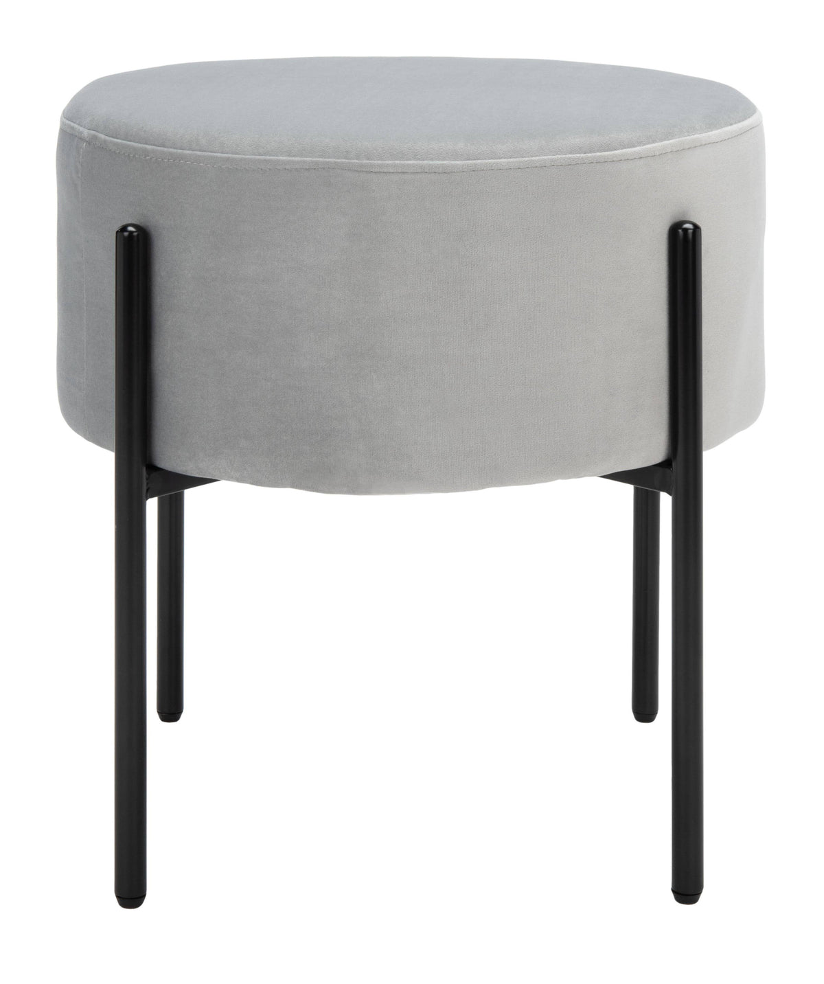 Round Ottoman Grey / Black X596
