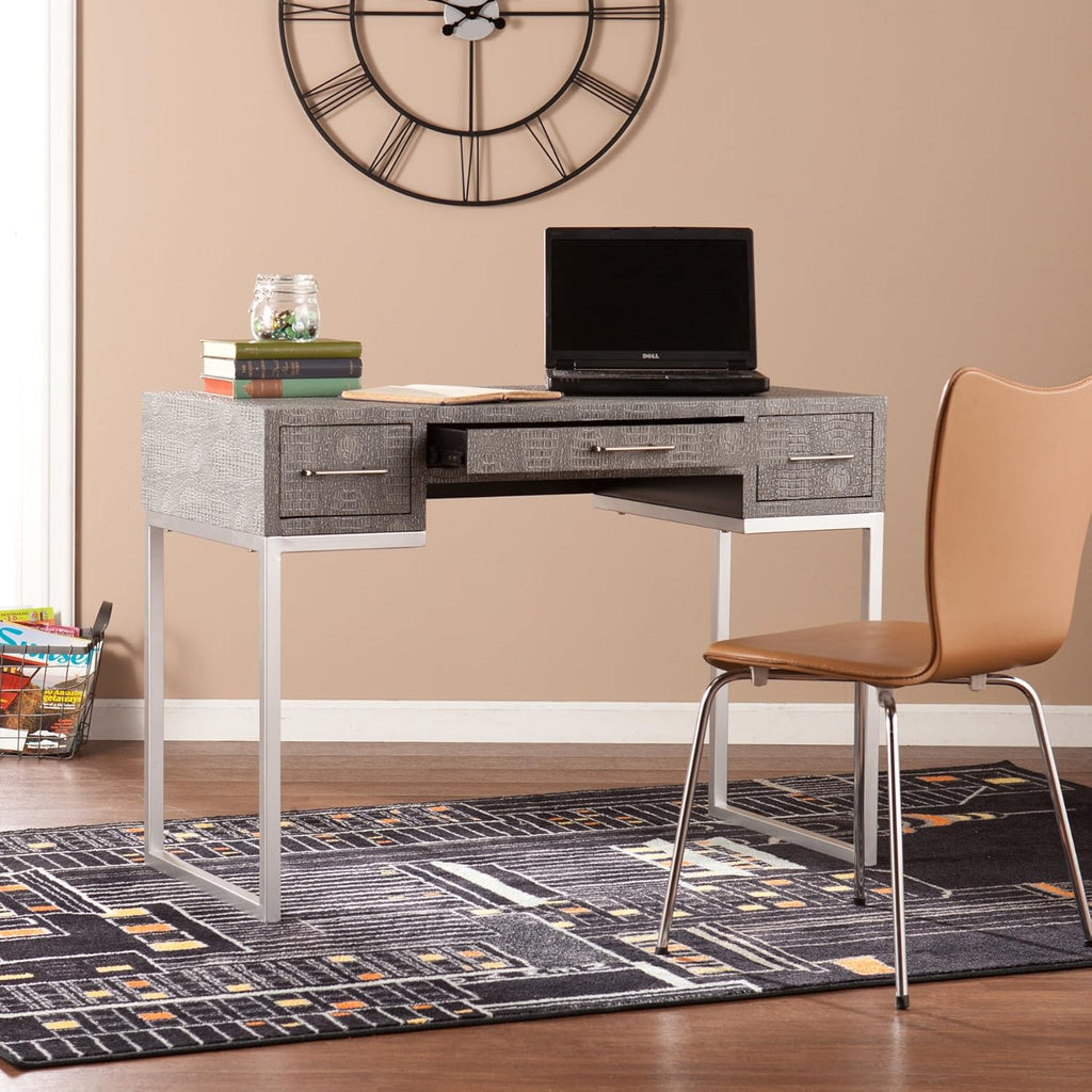 Gray Textured Reptile Desk H606