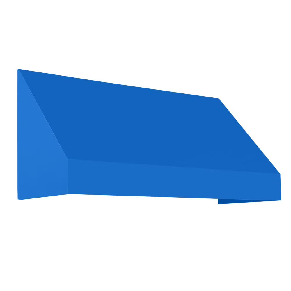 6.375 ft Fixed Awning Acrylic Fabric, Bright Blue M18488