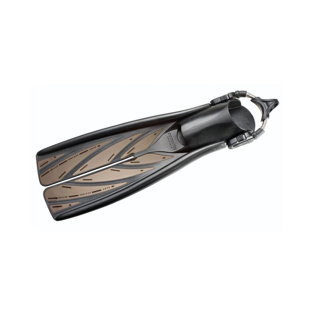 Silver Large Open Heel Split Fins Q401151