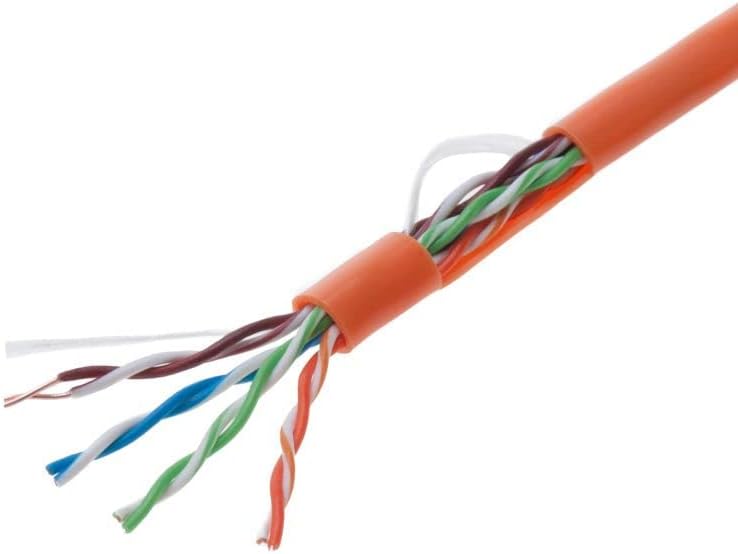 1000ft Cat5e White Solid 24AWG Shielded FTP Bulk Network Wire S638
