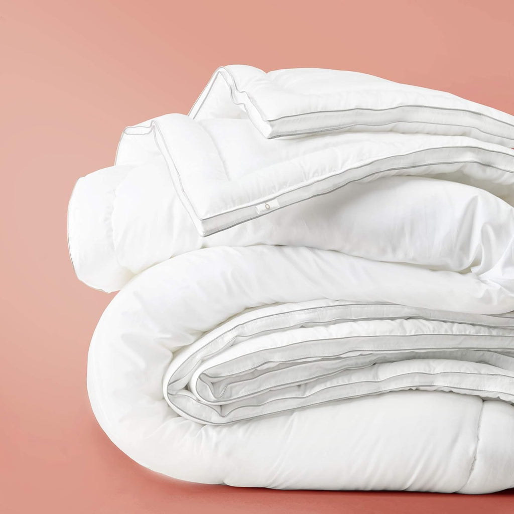 White Lyocell Eucalyptus Full Queen Comforter S54521