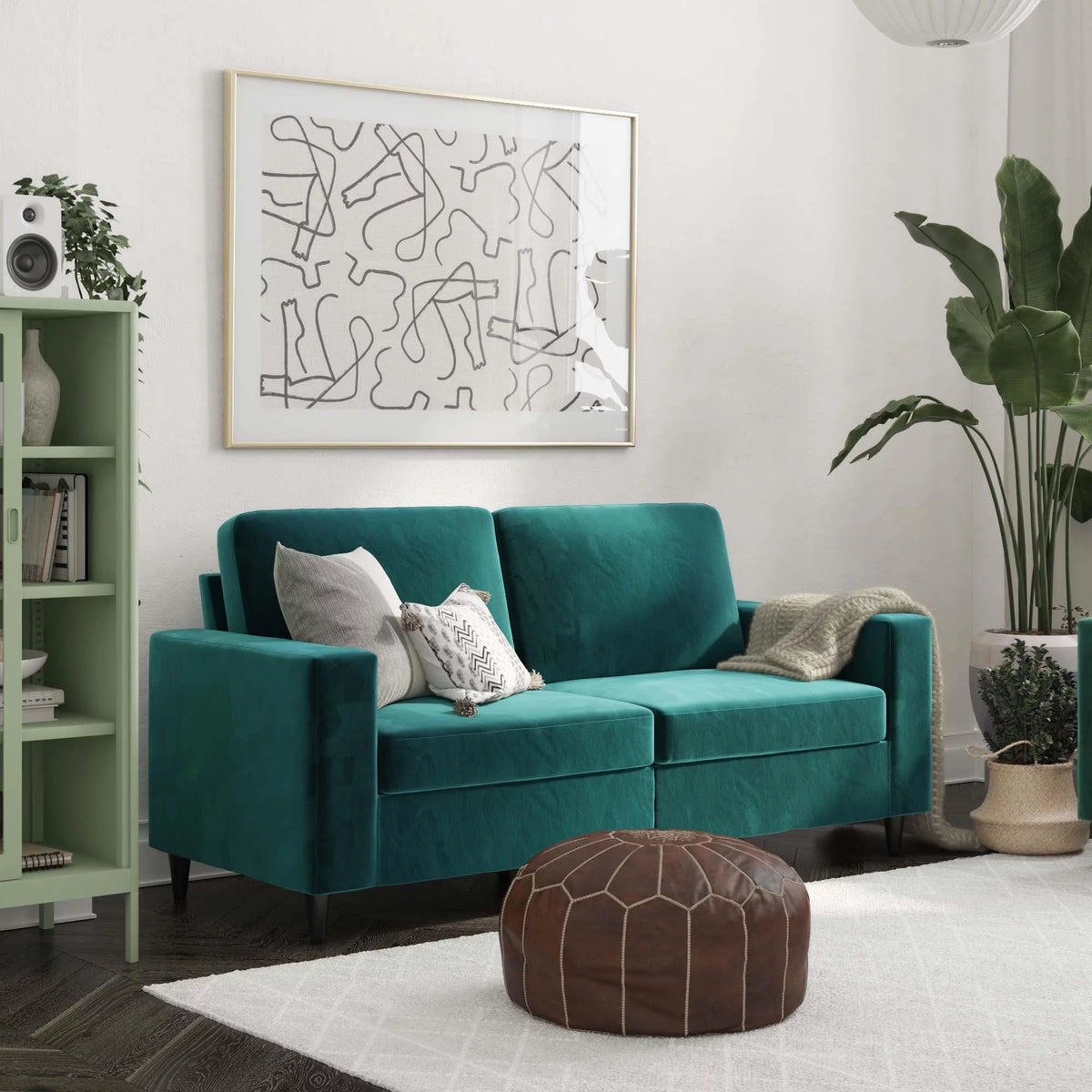 Gray Linen 3 Seater Sofa G7224