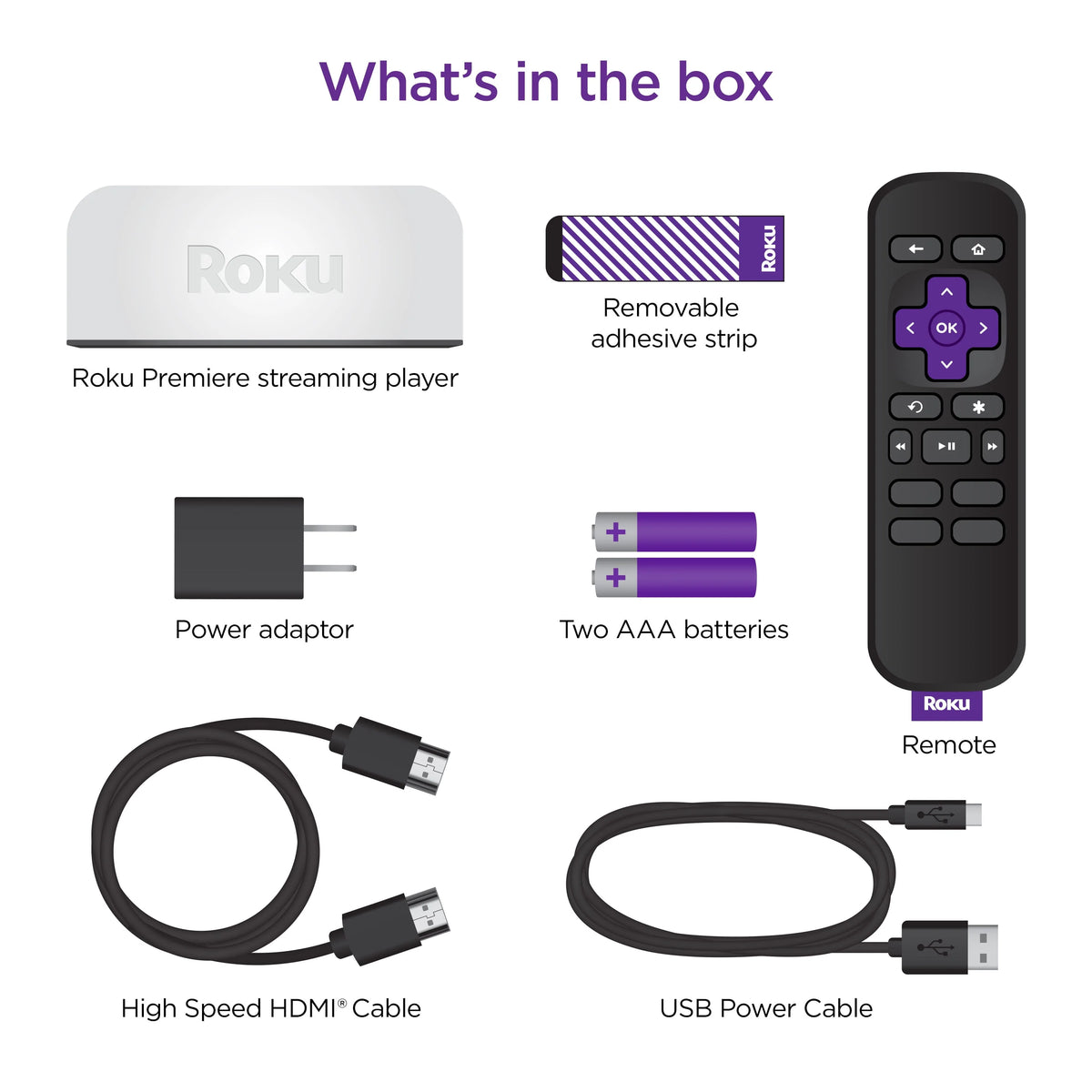 4K HDR Streaming Media Player with HDMI Cable and Remote A6630