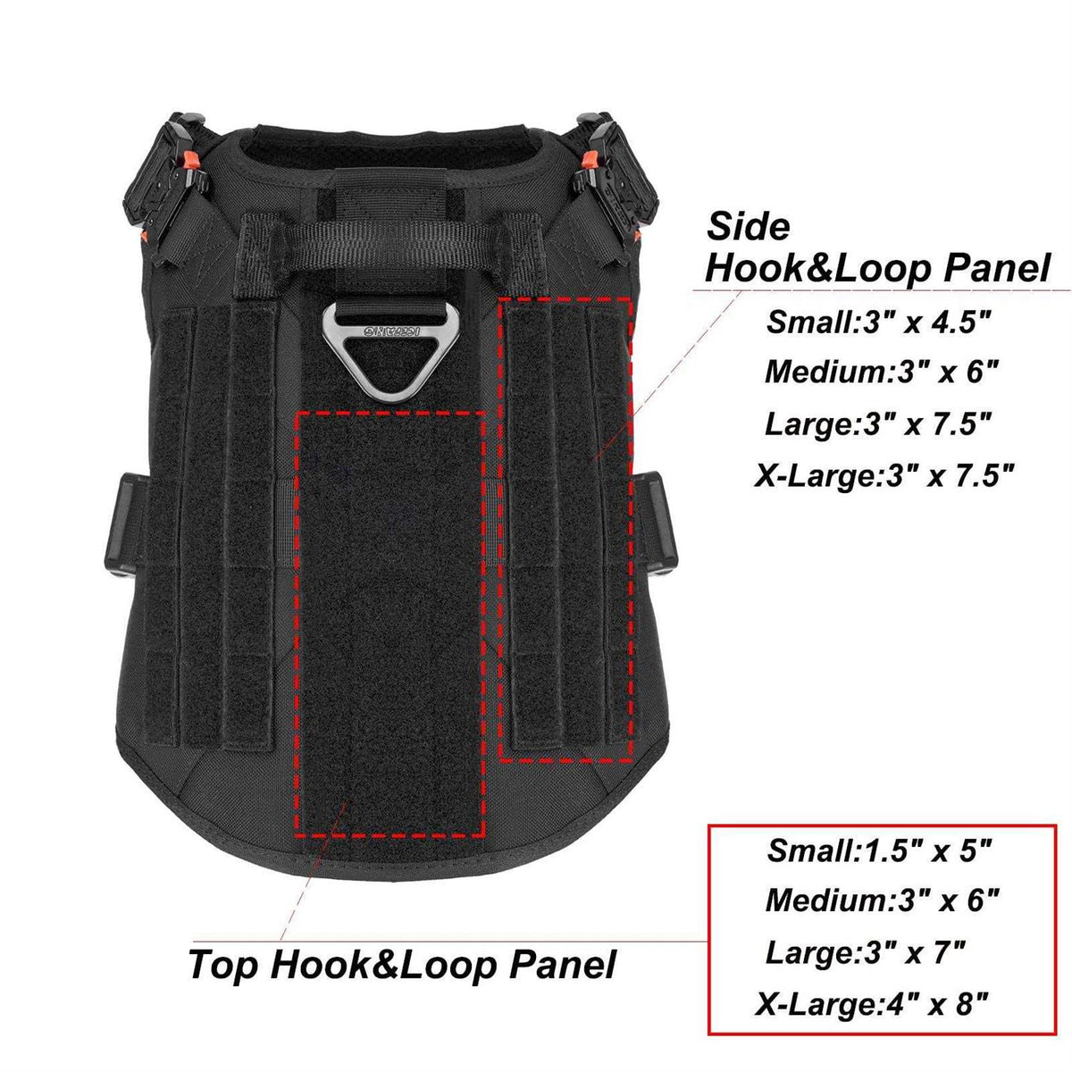 Tactical Dog Harness with Handle W8115