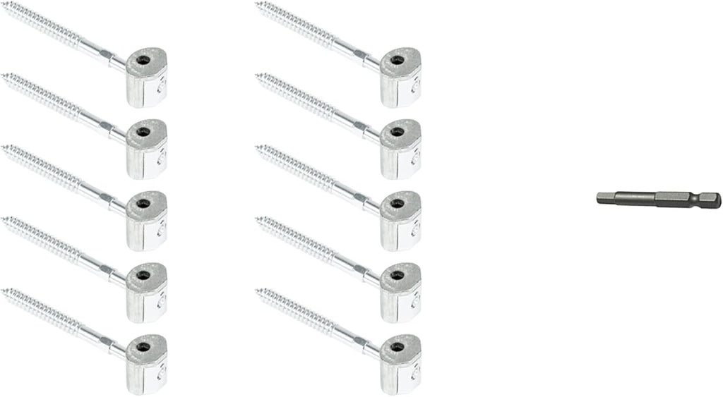Railbolt Staircase Handrail to Fittings Connector, 10 Bulk Pack Pack of 2 N63439