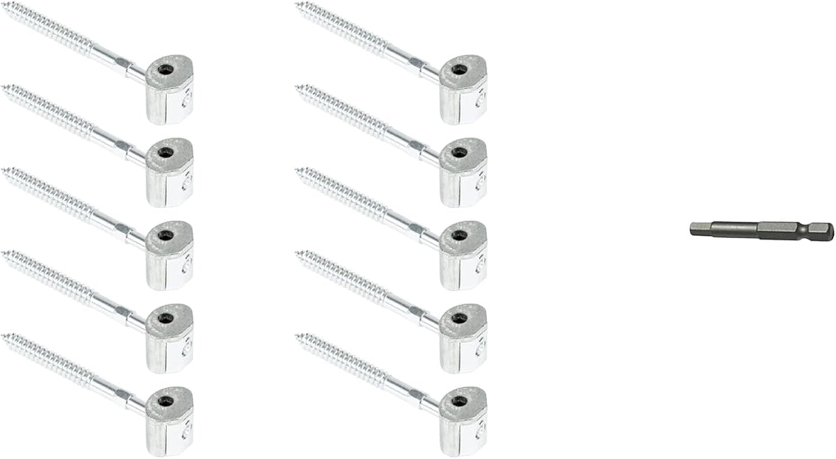Railbolt Staircase Handrail to Fittings Connector, 10 Bulk Pack Pack of 2 N63439