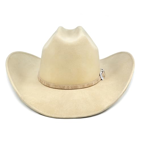 Felt Cowboy Hat with Shapeable Wide Brim F379