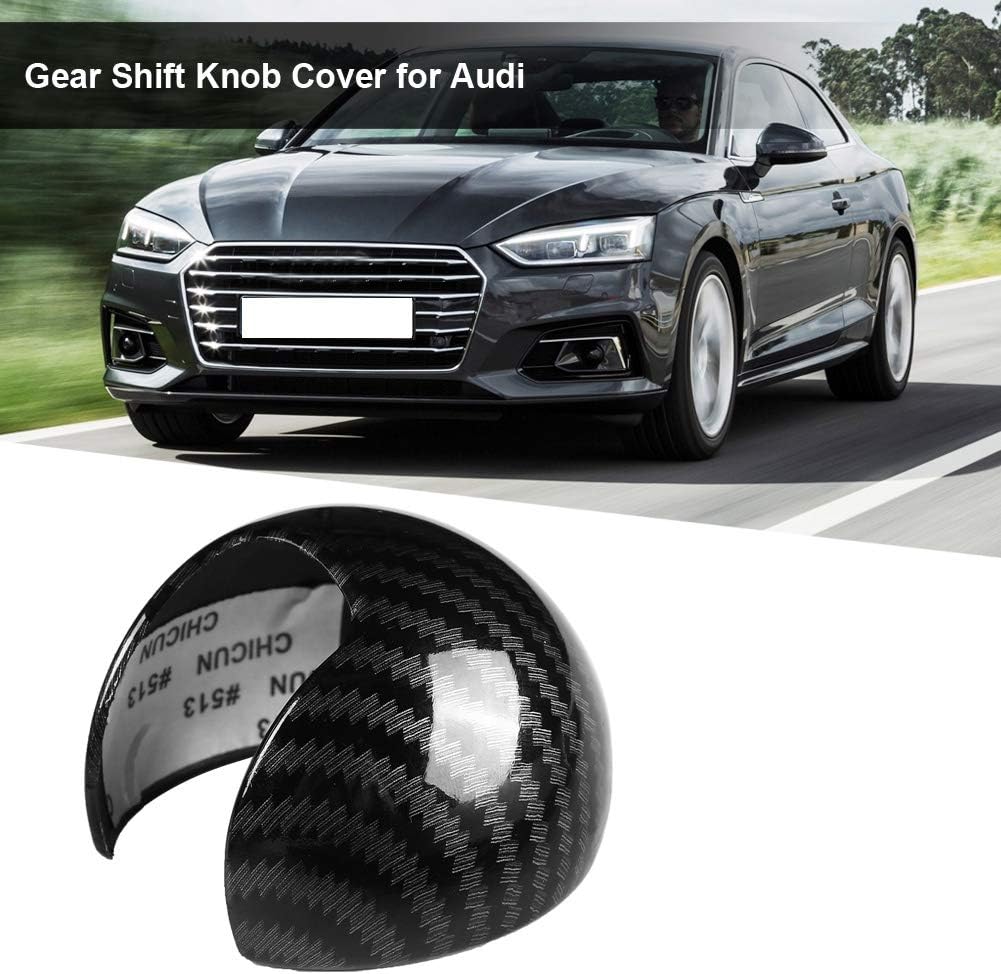 Carbon Fiber Style Car Gear Shift Knob Head Cover Cap R5577