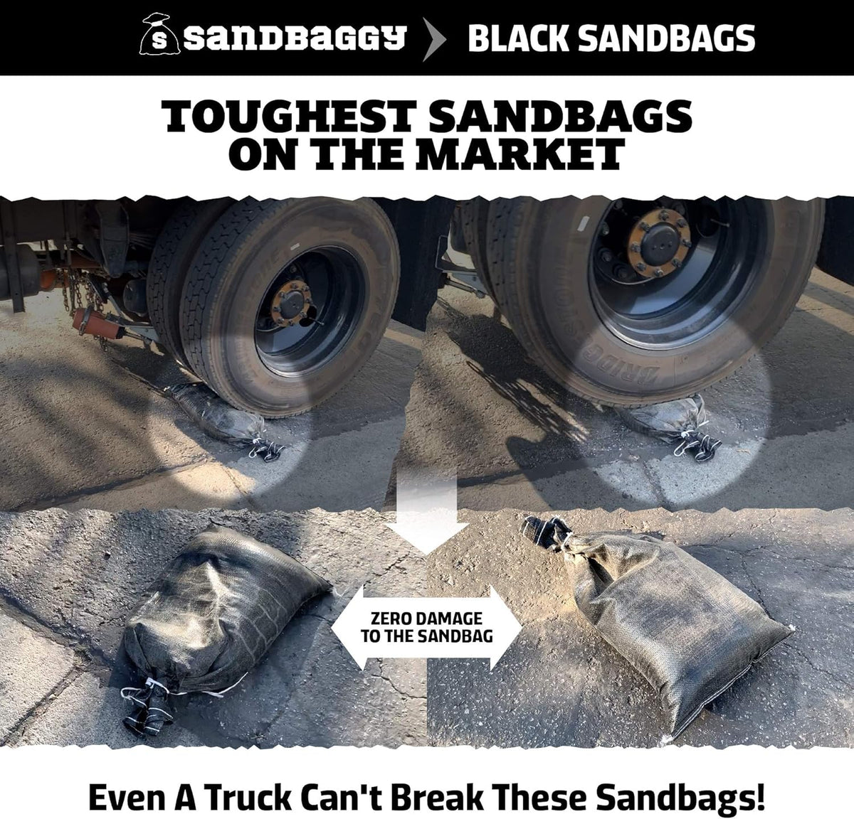 Black Empty Poly Sandbags 14 Inch x 26 Inch 1000 Bags M97990