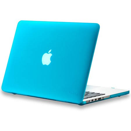 Blue Rubberized Plastic Shell Cover for MacBook Pro 13.3 inch T23584