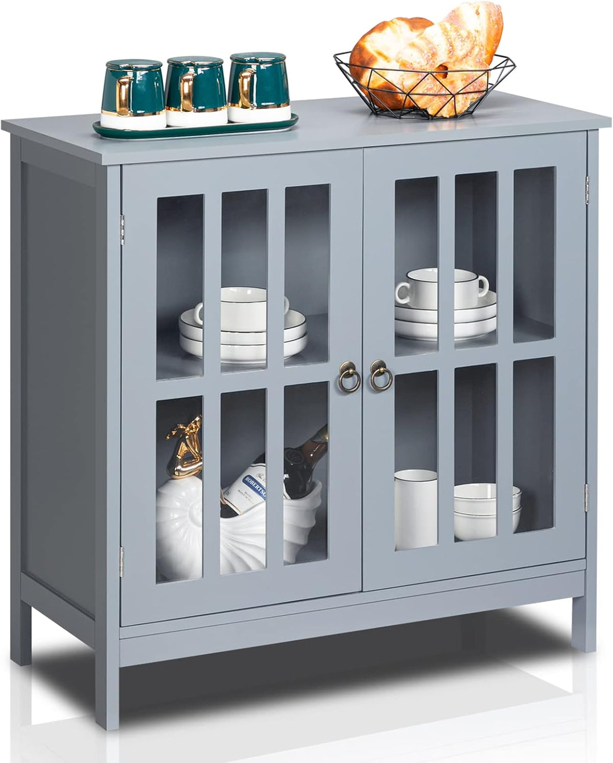 White Buffet Cabinet with Storage L1202