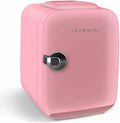 Mini Fridge 4 Liter/6 Can Portable Cooler and Warmer Pink W104255
