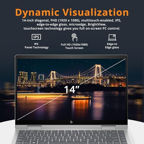 14" Full HD Touch-Screen Laptop, 8GB RAM, 512GB SSD, Intel Core i5, Intel Iris Xe Graphics, Fingerprint, Backlit KB, Win11, Natural Silver W2337