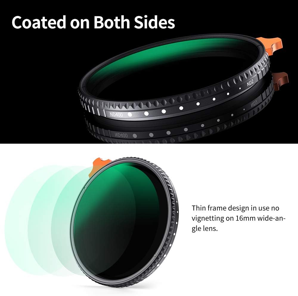 77mm Variable ND Filter ND2-ND400 Adjustable Neutral Density Filter H566
