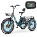 Electric Tricycle, 20" x 4" Fat Tire, 48V 500W, 7 Speed, Aluminum Frame K4234