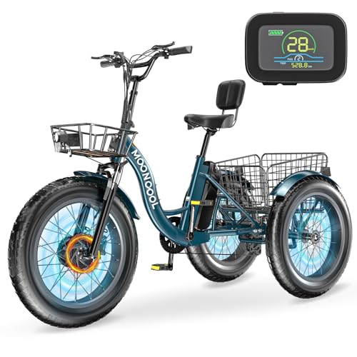Electric Tricycle, 20" x 4" Fat Tire, 48V 500W, 7 Speed, Aluminum Frame K4234