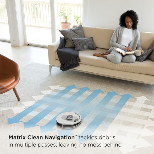 Voice Control Robot Vacuum with Home Mapping, Self-Empty Base, Cool Grey B4855