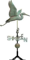 Verdigris Copper Heron Weathervane Y870