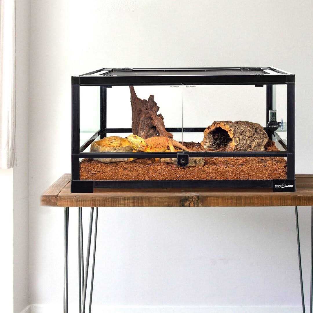 24 x 18 x 12.6 in. Reptile Glass Terrarium with Double Hinge Door Y3568