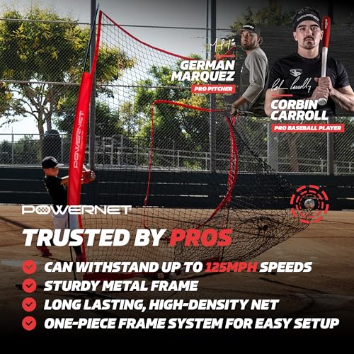 Portable Softball Baseball Training Net with Carrying Bag R908912