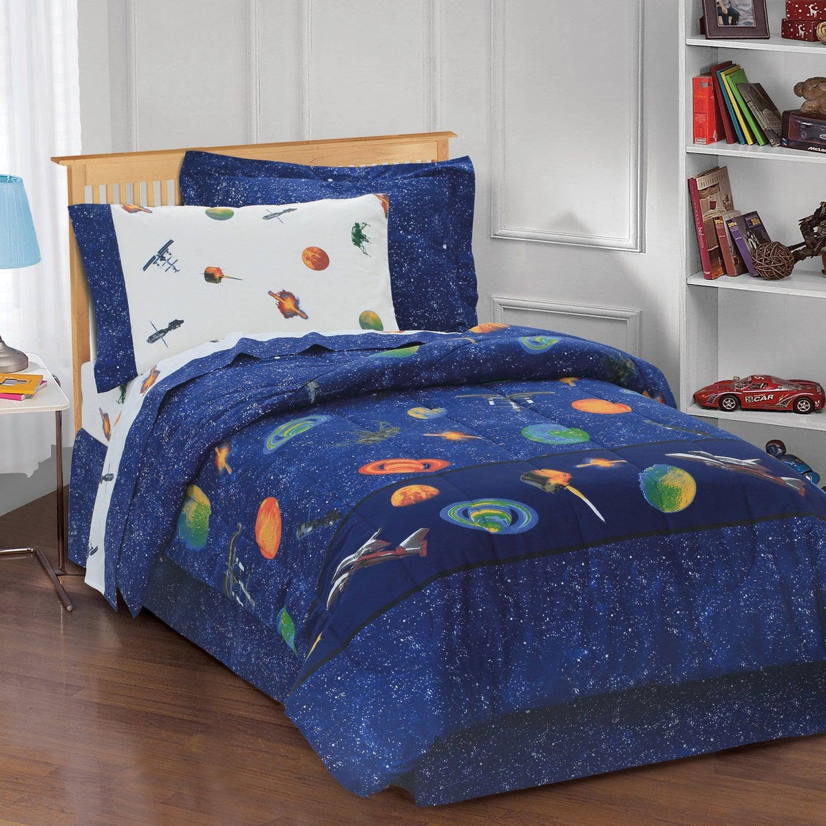 Blue Twin Bed-in-a-Bag B9542