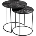 Nesting Table Set of 2 Bronze Black Finish X953