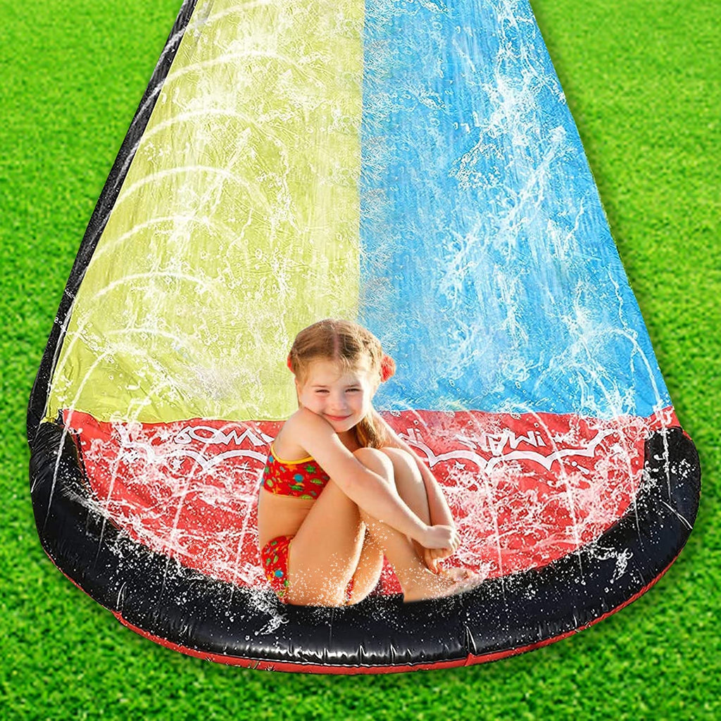 15.5ft Lawn Slide with Splash Sprinklers D877