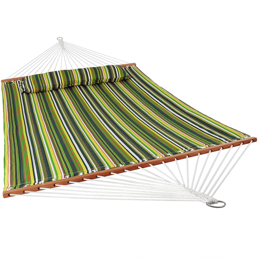 Quilted Fabric Double Hammock with Pillow D73470