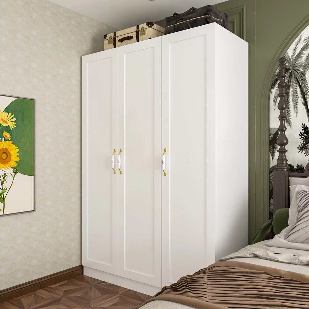 47.2"W Freestanding Wardrobe Armoire Closet C36390