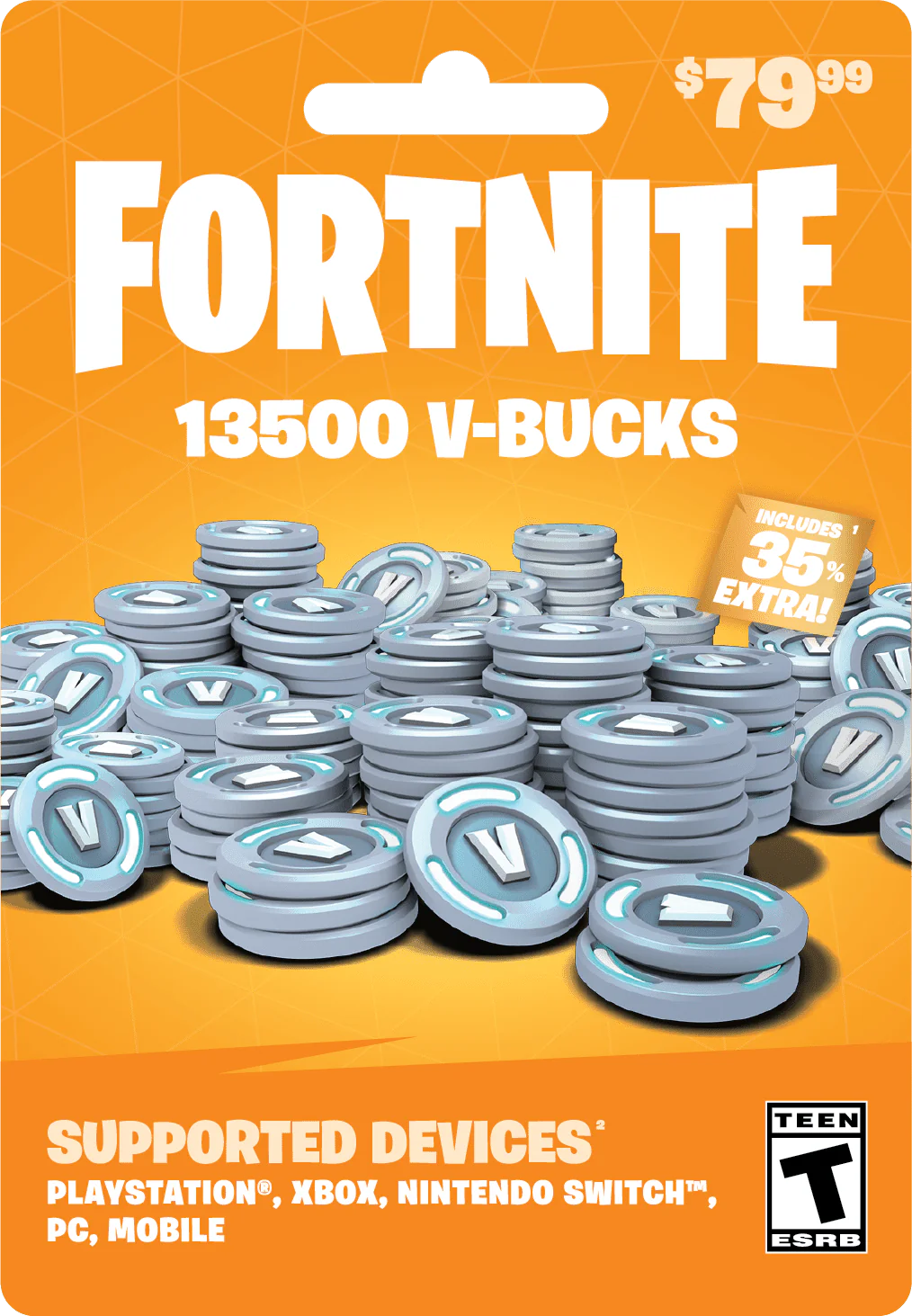 Fortnite 13,500 V-bucks Gift Card G928125