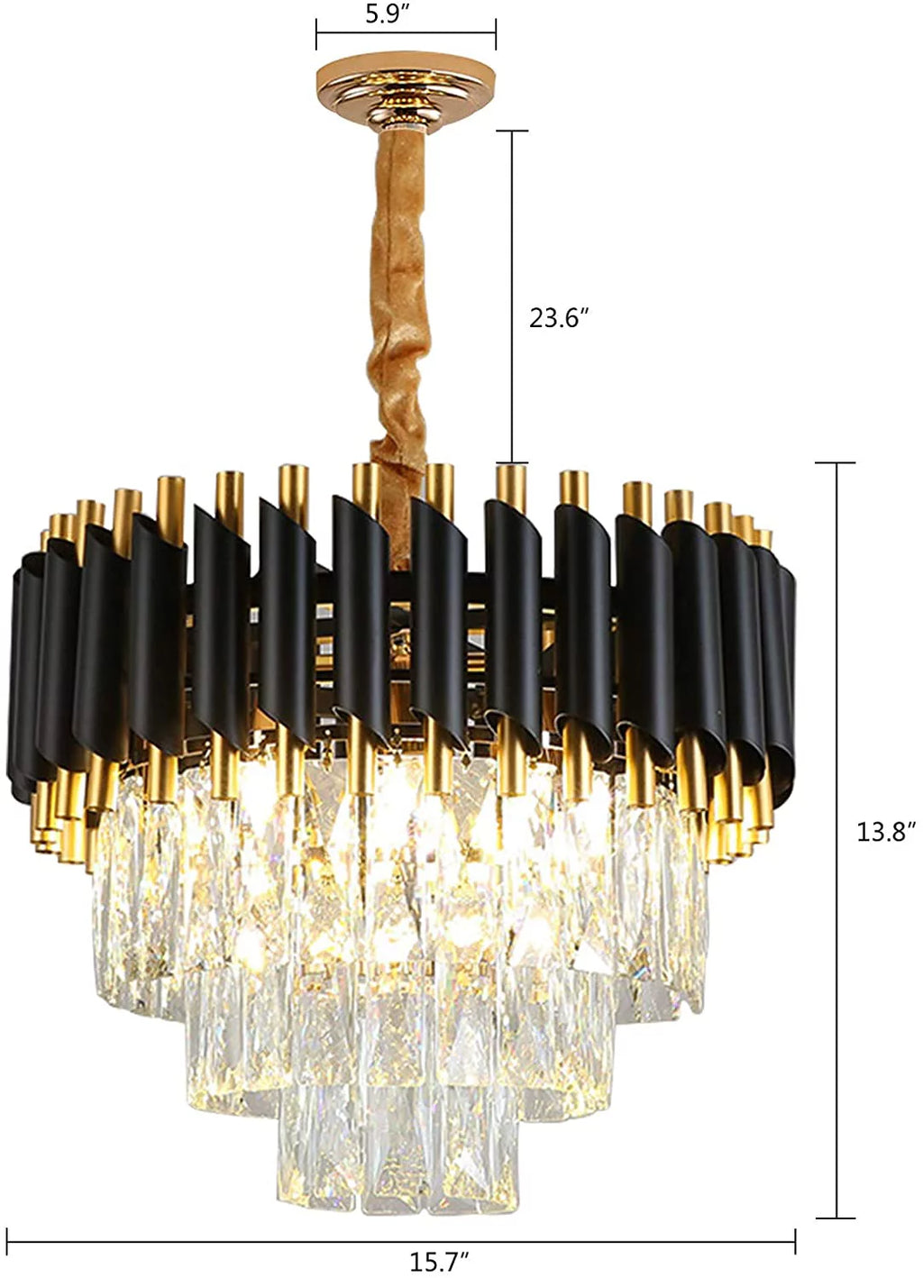 Modern Luxury Crystal Chandelier 4 Tiers F239