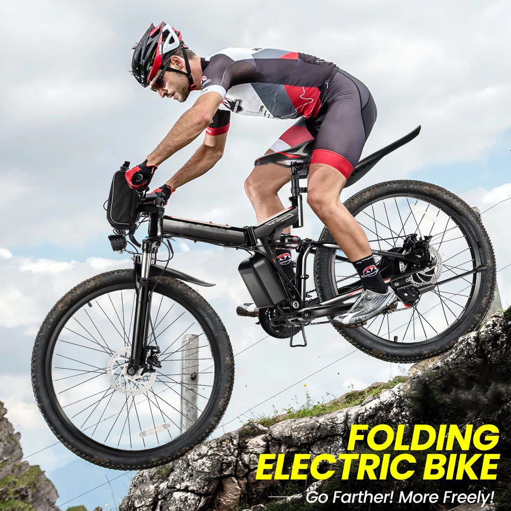 500W 26" Folding Electric Bicycle Q91272