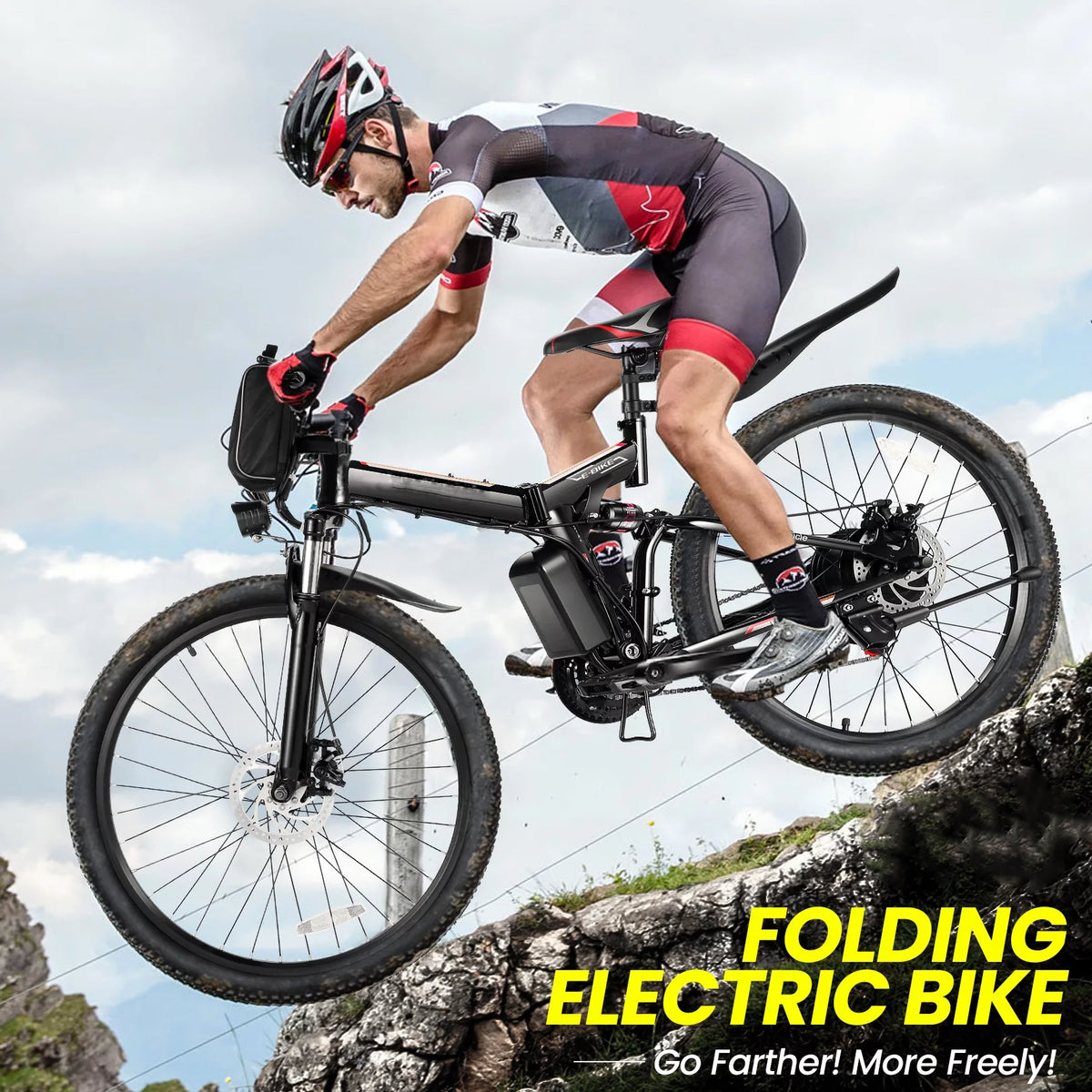 500W 26" Folding Electric Bicycle Q91272