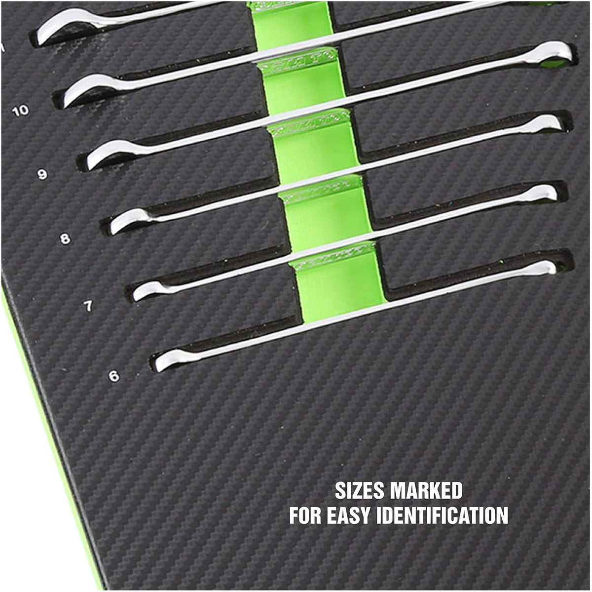 16 Piece Metric Combo Wrench Set with Foam EVA Tray A486