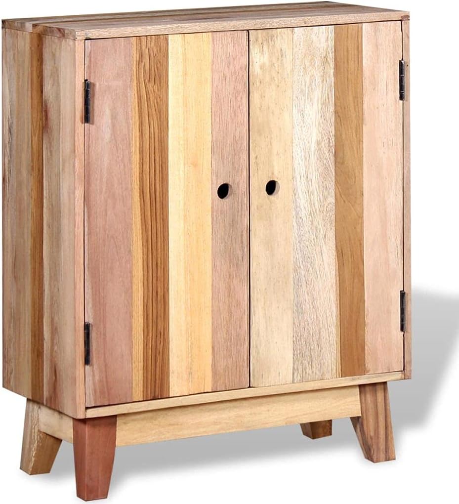 Industrial Wooden Storage Cabinet Sideboard Solid Reclaimed Wood W79876