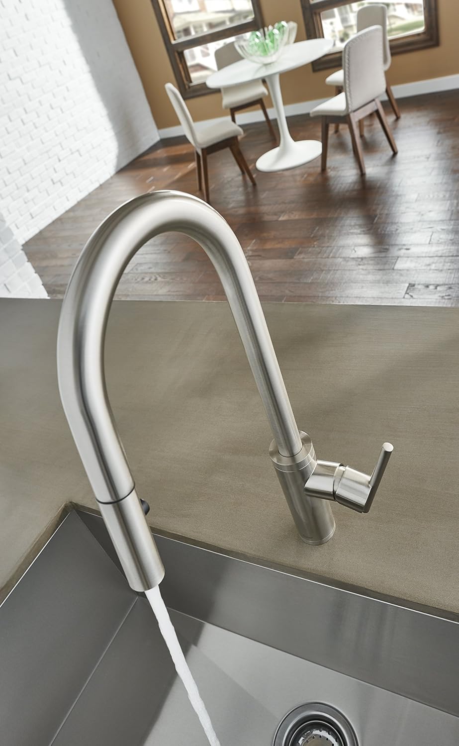 Stainless Steel Pull-Down Kitchen Faucet T5314