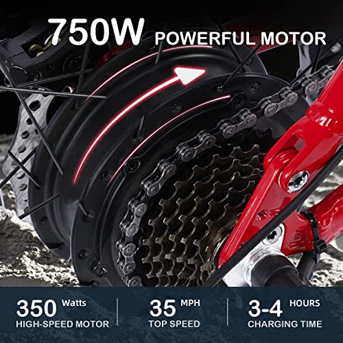 26" 350W 36V 10A Foldable Electric Bike with Removable Battery T3844