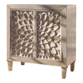 Distressed Brown 2 Door Wooden Accent Cabinet G7606