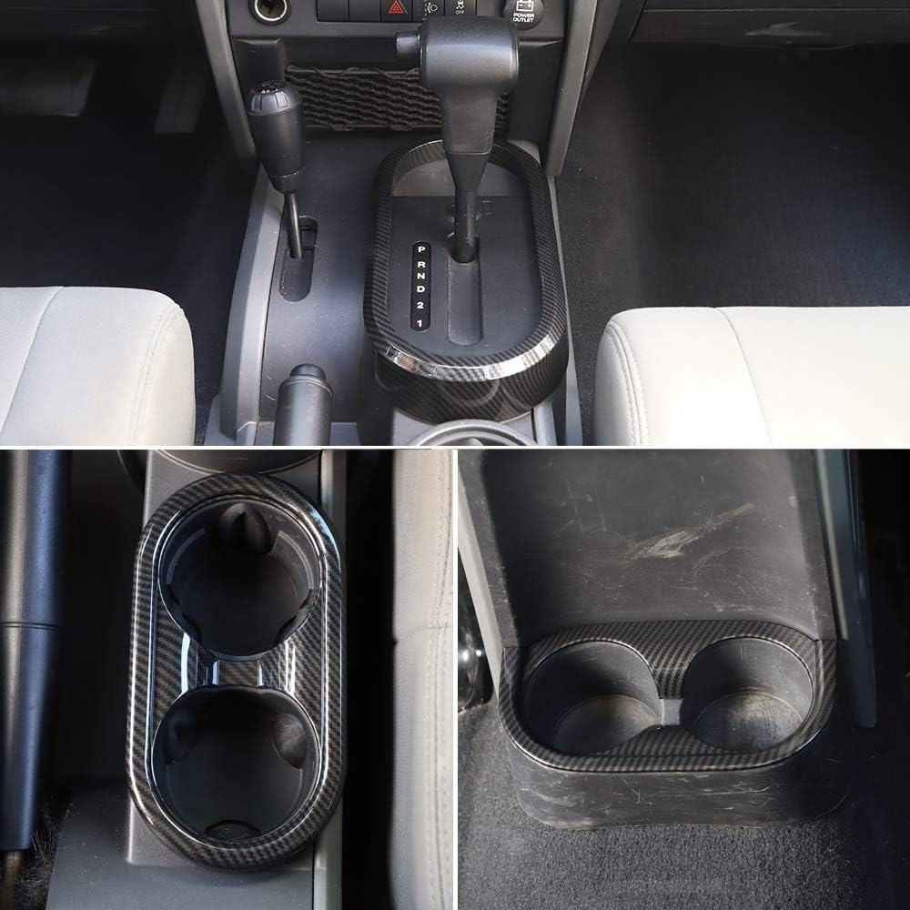 Gear Shift Panel Trim Cover ABS Carbon Fiber H715
