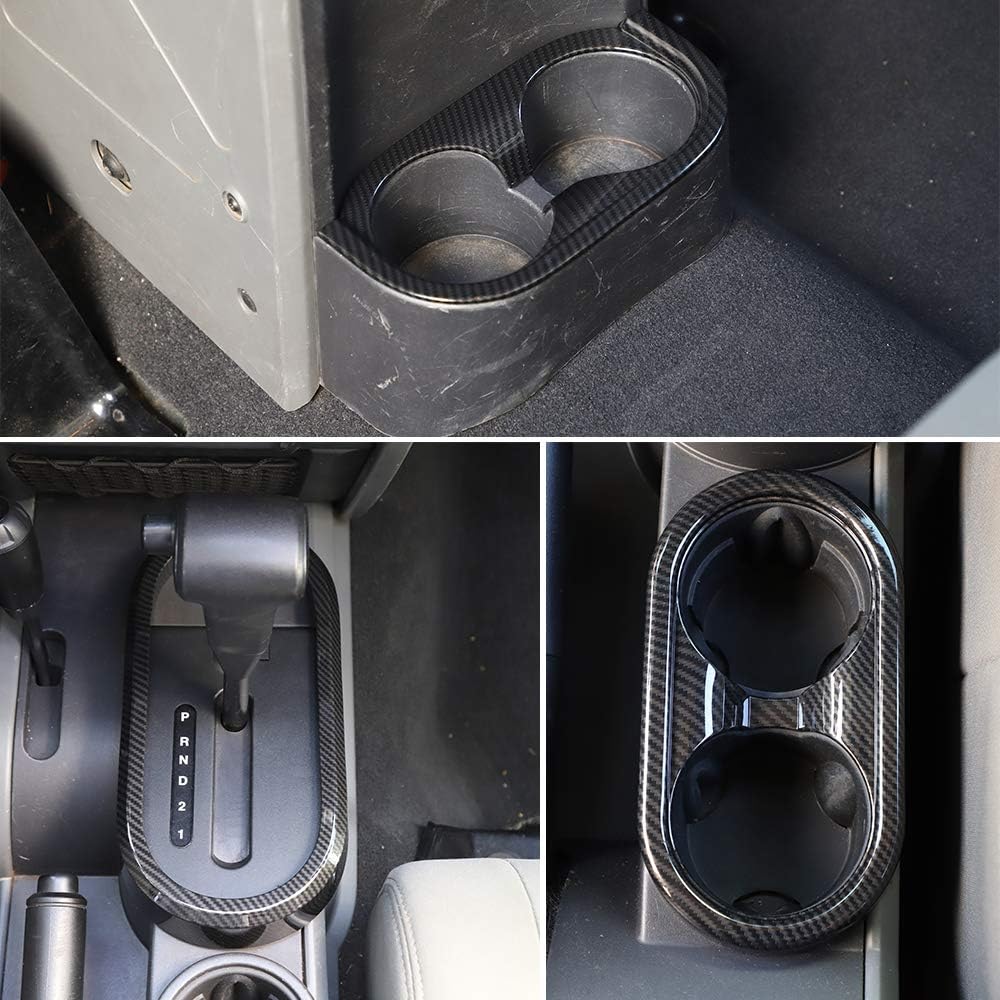 Gear Shift Panel Trim Cover ABS Carbon Fiber H715