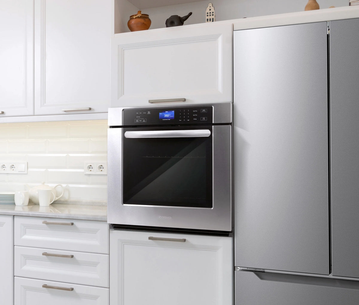 5 Piece Kitchen Appliance Package With 36" Electric Cooktop 30" Single Electric Wall Oven 24.4" Countertop Microwave French Door Refrigerator 24" Built-in Fully Integrated Dishwasher H55973