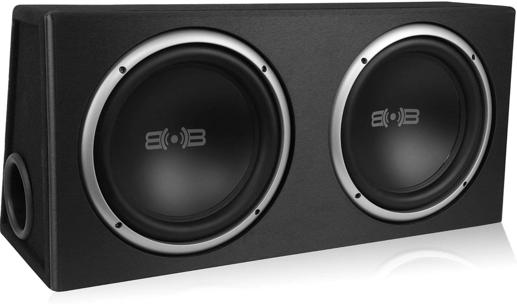 1200W Dual 12 Car Subwoofer with Ported Enclosure E14528